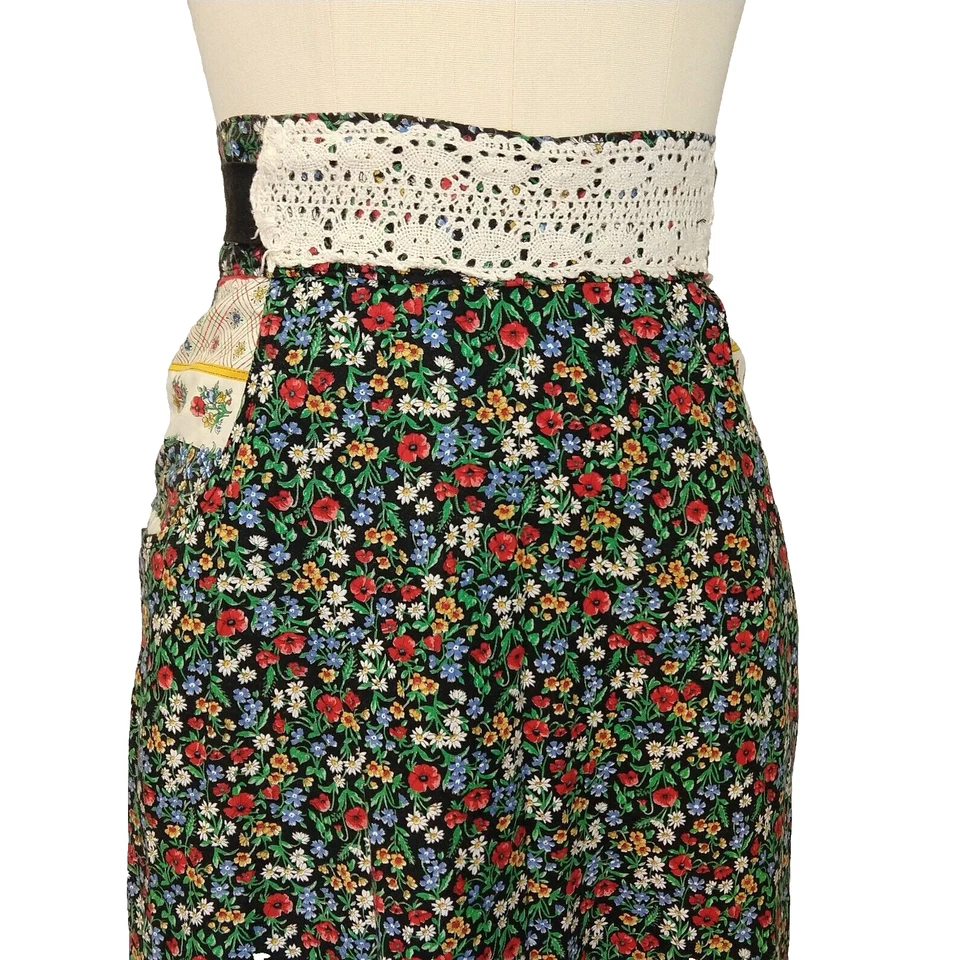 Vintage Gunne Sax Calico Floral Maxi Skirt Size XS Jessica's Gunnies 70s Prairie - Image 2 of 4