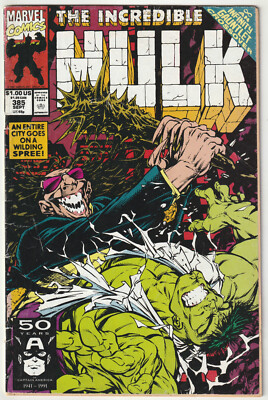   THE INCREDIBLE HULK Vol.1 #385, Marvel Comics 1991 US-COMICHEFT Z3