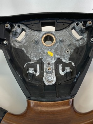 03-10 Saab 9-3 93 Leather Wood Steering Wheel W/ Controls 12791542 