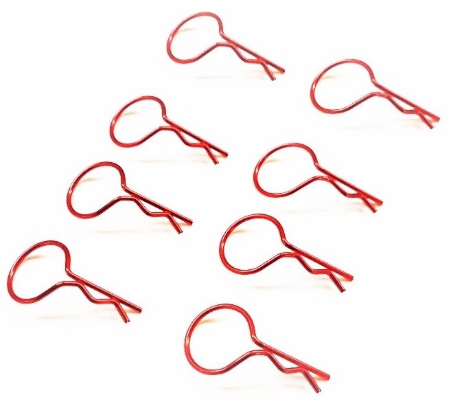 Fastrax FAST213MR Body Clips Metallic Red Large