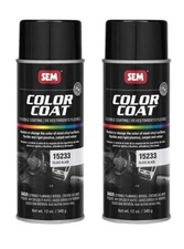 SEM 15233 Color Coat Gloss Black Flexible Coating Vinyl Plastic 16 fl oz (2/PK)