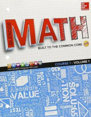 Glencoe Math, Course 1, Student Edition, Volume 1 (Alge - Paperback NEW N/A Mcgr