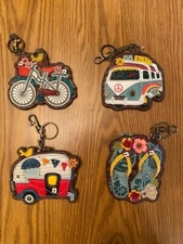 CHALA ADVENTURE KEY FOBS - BICYCLE, BUS, CAMPER & FLIP FLOPS