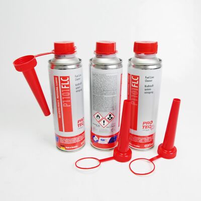 3x PROTEC Kraftstoffsystem Reiniger Benzin 375ml PRO-TEC FEUL LINE CLEANER P1101