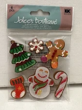NEW Jolee's Boutique Christmas Cookies Gingerbread man scrapbooking sticker
