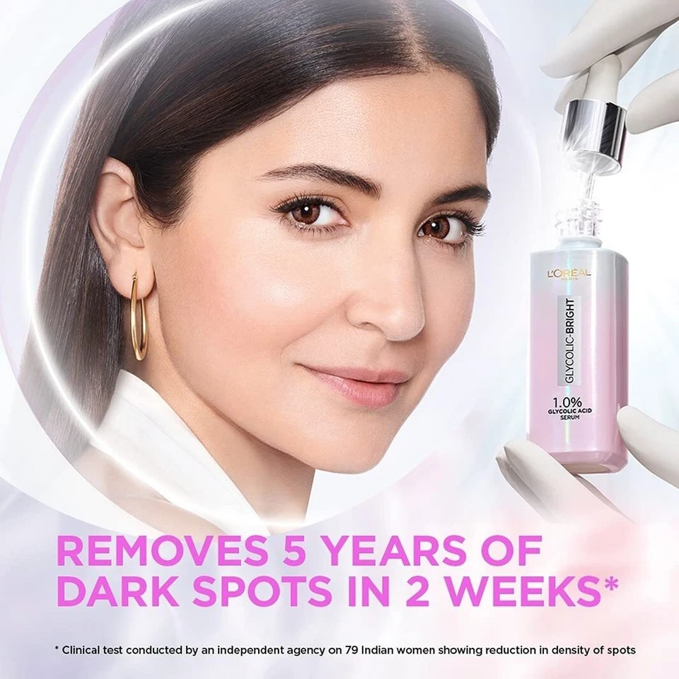 L'OREAL PARIS Glycolic Bright Tagescreme mit LSF 17+ Aufhellendes Serum je 15 ml - Bild 3 von 4