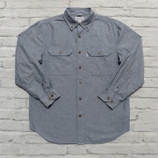 Carhartt Chambray Work Shirt Size M Relaxed Fit Wip