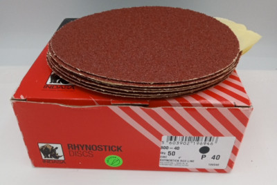 (10Pcs) Indasa 6'' Rhynostick ,Self Adhesive Sanding Sand Paper,Grit Range 600-40
