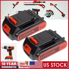 2xReplacement For Black and Decker 20V Lithium Battery LBXR20 LBXR2020 3.0Ah MAX