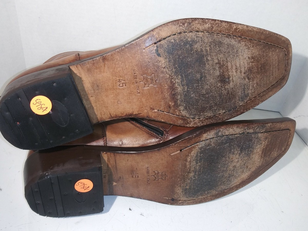 McKanty  Italian Leather Oxfords sz 45 Cognac Brown  main image 3
