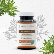 Secrets Of The Tribe Organic Wormwood Capsules,400 mg