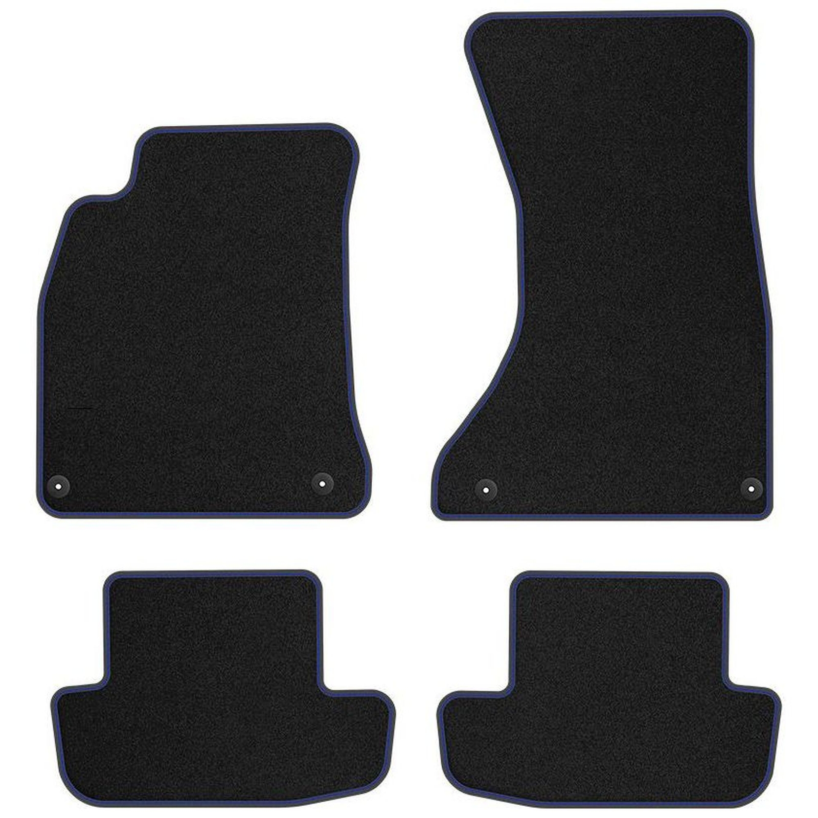 Tapis de sol Audi A5 8T 2007-2016 coupé velours bleu mat AU17-1