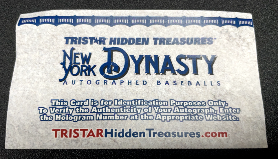 Joe Pepitone Signed Baseball New York Yankees Tristar Authenticated