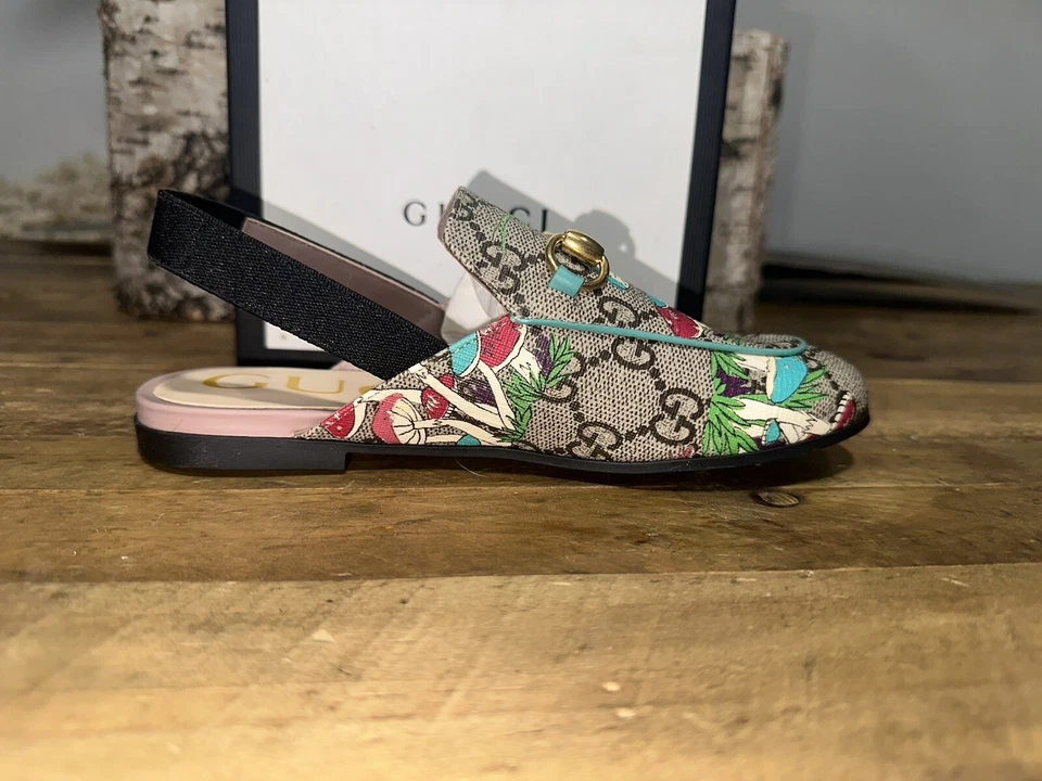 Zapatos Gucci GG Supreme Children Princetons 32 (US 13.5) Foto 3 de 4
