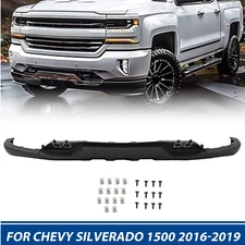 Front Bumper Valance For 2016-2019 Chevy Silverado 1500 W/Tow Hook Holes W/O Z71