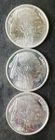 Lot of Three 2012 1oz Silver Buffalo Rounds