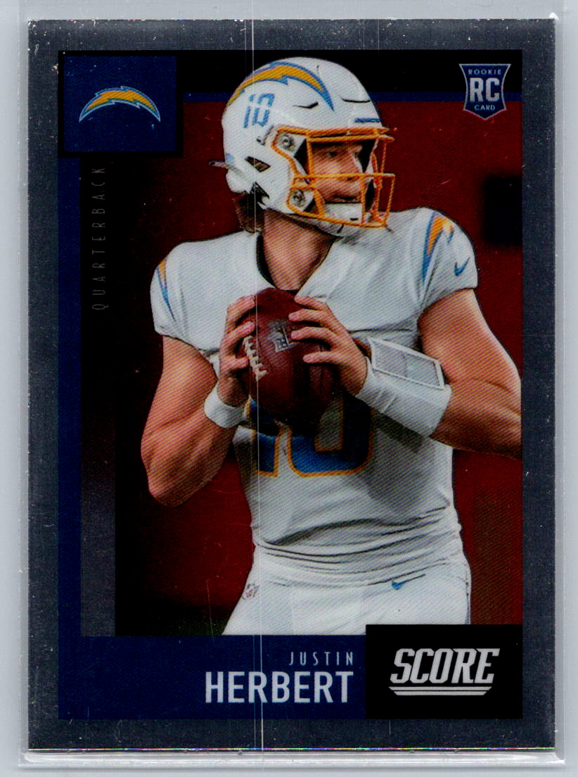 Justin Herbert 2020 Panini Chronicles Score RC #443 Chargers
