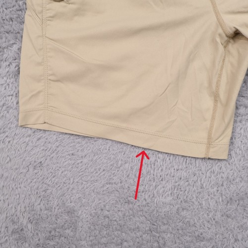 BIRDDOGS Shorts Mens Medium Boom Classic Khaki 6" Lined Zip Pockets Stretch - Picture 3 of 17