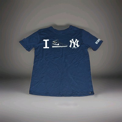 NIKE JORDAN 1 DEREK JETER NEW YORK YANKEES MENS  T-SHIRT - MENS SIZE LARGE