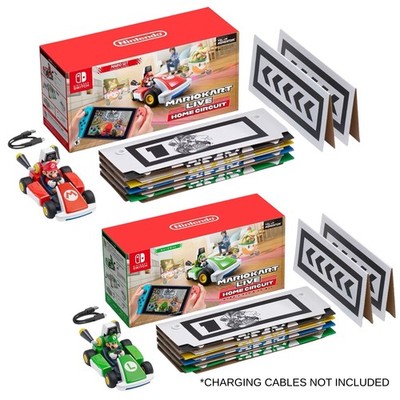 Nintendo Switch Mario Kart Live Home Circuit Mario & Luigi Set Bundle NO CABLES