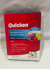 Quicken Deluxe 2019 CD, 1-Disc Windows  Mac Software Manage Money