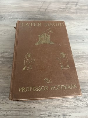 #ad Later Magic Professor Hoffmann 1935 Dutton Hardcover Miscellaneous Tricks Book $90.00