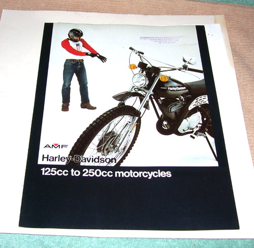 1976 Harley Davidson Bike Motorcycle Brochure Catalog - SS-175 SXT-125 SS-250