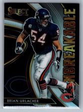 Brian Urlacher 2020 Panini Select Unbreakable Silver Prizm #U10 Chicago Bears