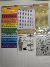 Rhinestone Stickers LOT of 5 Crafters Square Self Adhesive Rhinestone Gems New