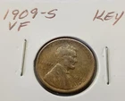 1909-S VF Lincoln Wheat Cent Key Date