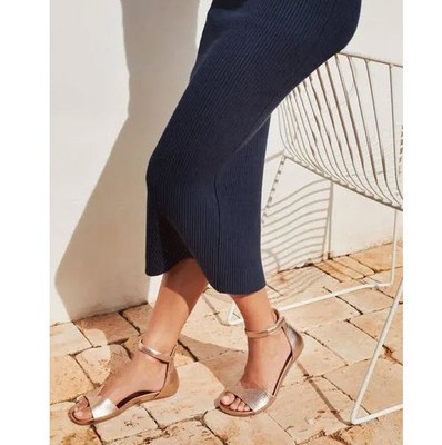 PEDRO GARCIA Jela Ankle Strap Sandal In Gold Sz EU39.5/US9.5