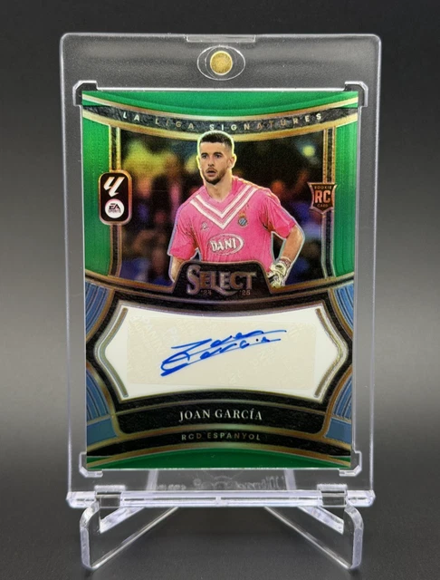 Joan Garcia 💥⚽ ROOKIE SIGNATURES GREEN /5! 2024-25 Panini Select La Liga Soccer
