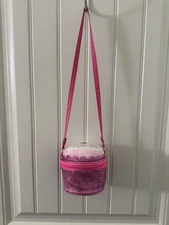 Claire’s Club Pink Cupcake Purse Glitter Crossbody Bag