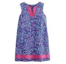 Vineyard Vines Girls Whale Cotton Short Dress Preppy Nautical Summer Size 14