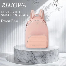 m1214 RIMOWA Canvas/Cotton Backpack Pink Round Unused Authentic Japan Made