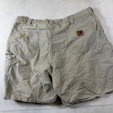 Carhartt Mens Tan Canvas Utility Work Shorts Original Fit Khaki Size 40