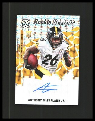 2020 Anthony McFarland Jr. Auto Rookie Card Panini Mosaic Rookie Scripts #RS37 