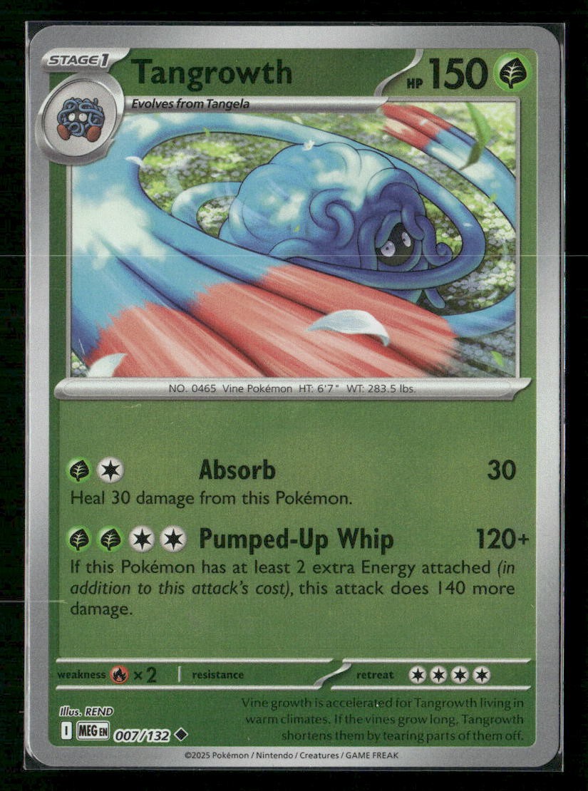 Tangrowth ME01: Mega Evolution 007/132 Reverse Holo NM