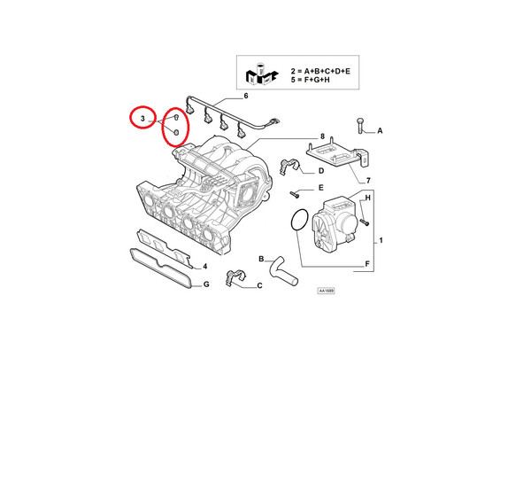 FüHrungsbuchse AnsaugkrüMmer Fiat Grande Punto - Panda Original 71716945-image