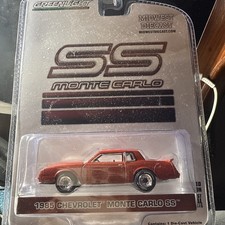 Greenlight 1985 Chevy Monte Carlo SS Burgundy Candy Apple Red  1/64 Exclusive