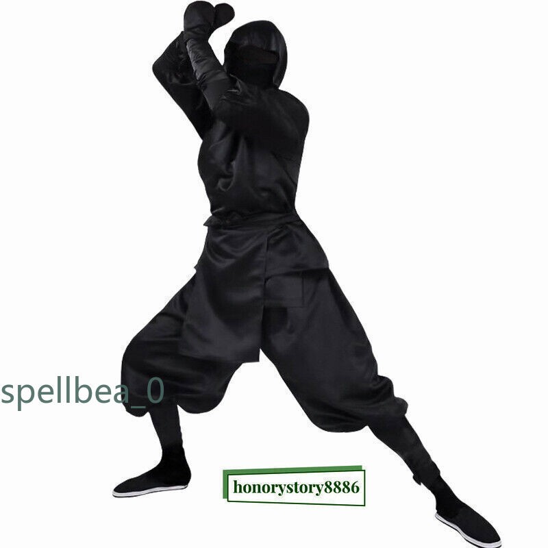 Disfraz de Ninja Trajes para Adultos Samurai Japonés Ropa para Hombre Juegos con disfraces Uniforme Regalo