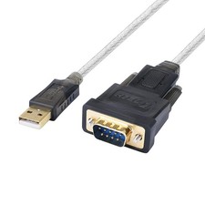 DTech Serial Cable to USB Adapter DB9 Male RS232 Port Supports Windows 11 10 8 7