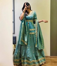 Attractive Designer Chinnon Silk Lehenga Choli With Dupatta For Women