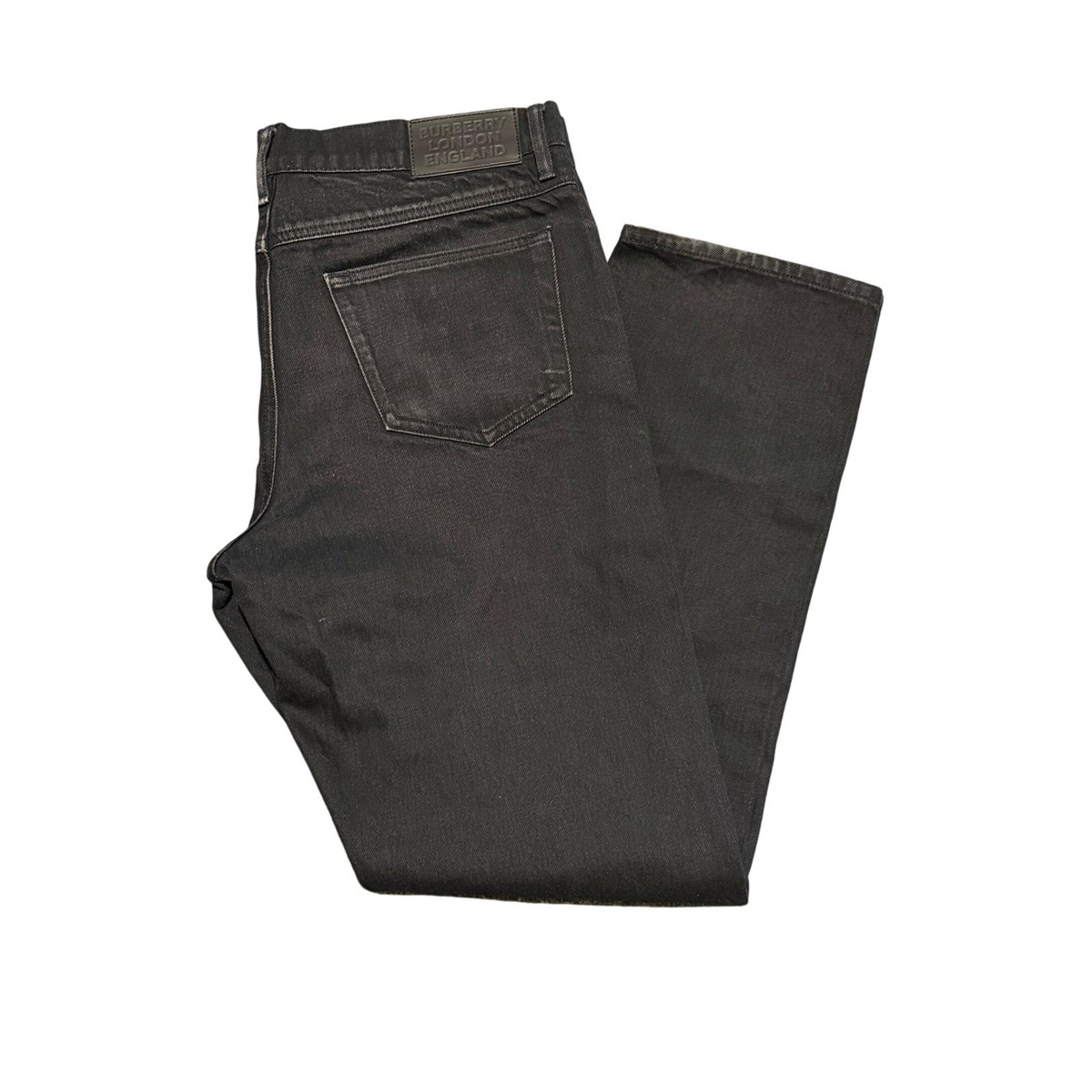 Burberry London England Mens Black Straight Leg Denim Jeans W36