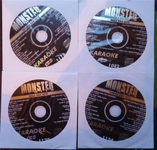 4 CDG KARAOKE DISCS R B MALE/FEMALE MONSTER HITS CD G CD MUSIC ROSE ROYCE LOT