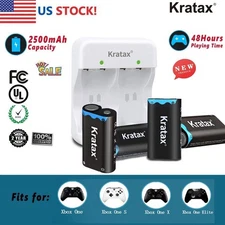 Rechargeable Xbox Controller Batteries Pack and Charger for Xbox One Series S/X