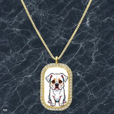 Gorgeous Cute Dog Puppy Pendant Necklace Image Design Exquisite Gold Tone Gold