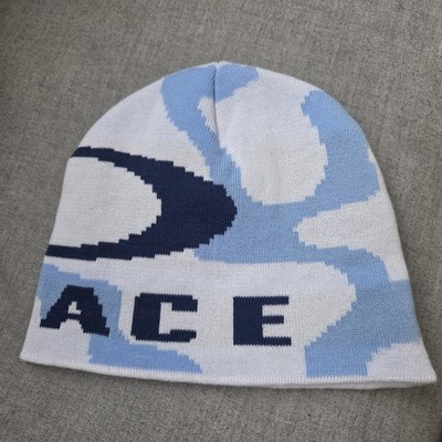 Palace x Oakley Beanie No Cuff 'Cloud' White/Blue Camo NWOT | eBay