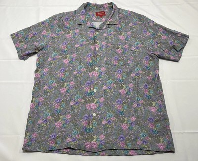 SUPREME 19SS Mini Floral Rayon Shirt Short Sleeve Open Collar