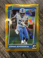Jermar Jefferson 2021 Panini Optic Gold /10 Detroit Lions Rookie